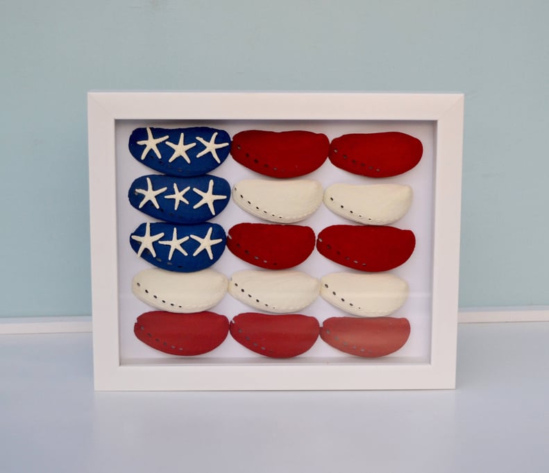 Patriotic Beachy Shadow Box