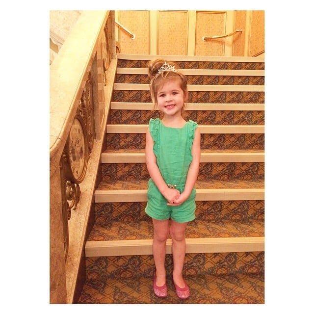 Tiffani Thiessen took her daughter to see Cinderella on Broadway. 
Source: Instagram user tathiessen