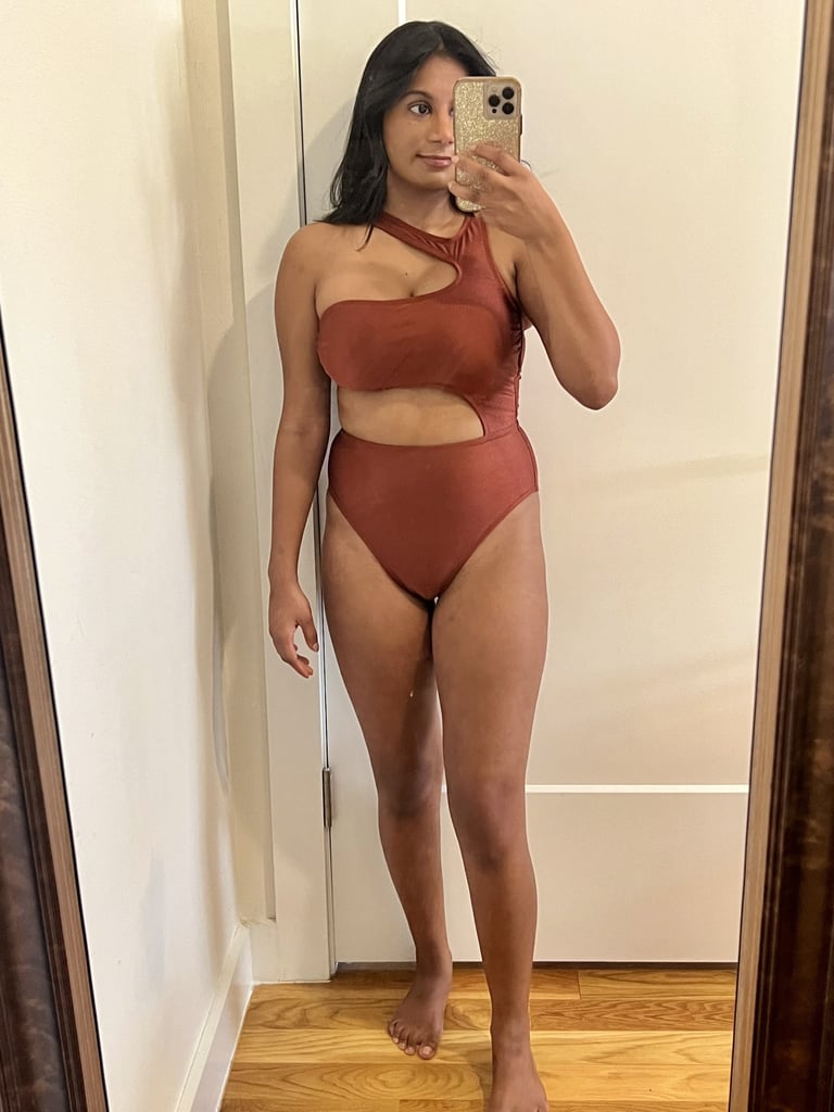 Anvita in a Cutout One-Piece Swimsuit
