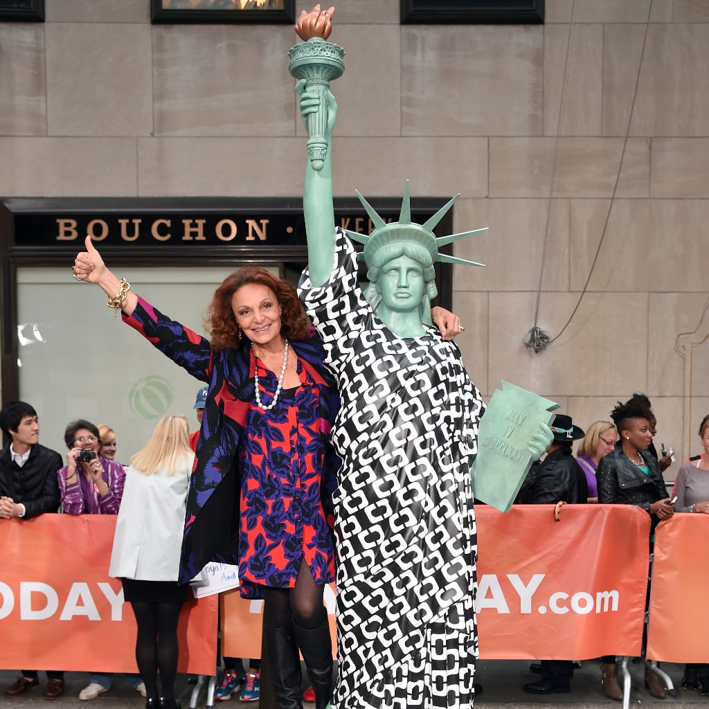 DVF Is Dressing the Statue of Liberty in a Print Wrap Dress