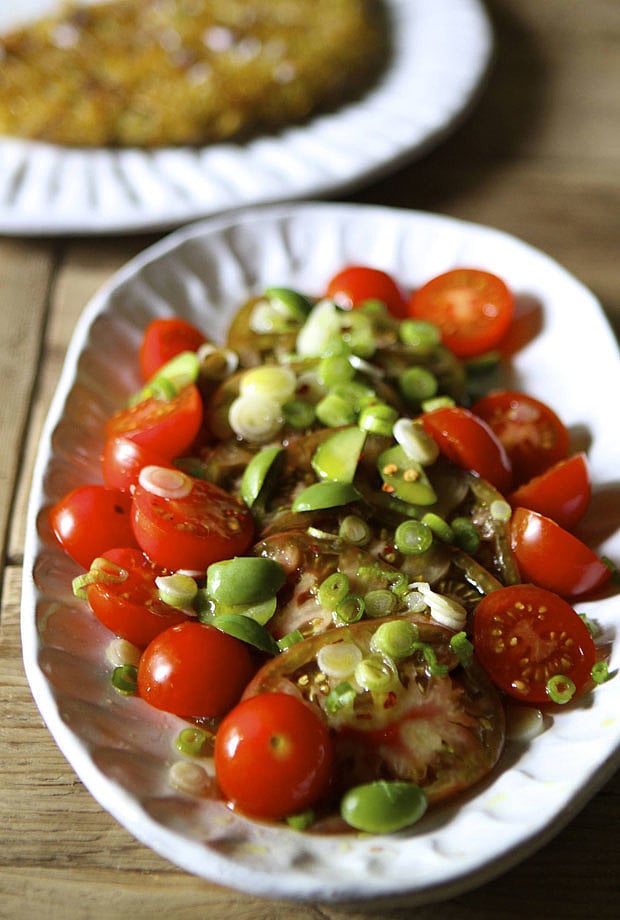 Balsamic Olive and Tomato Salad