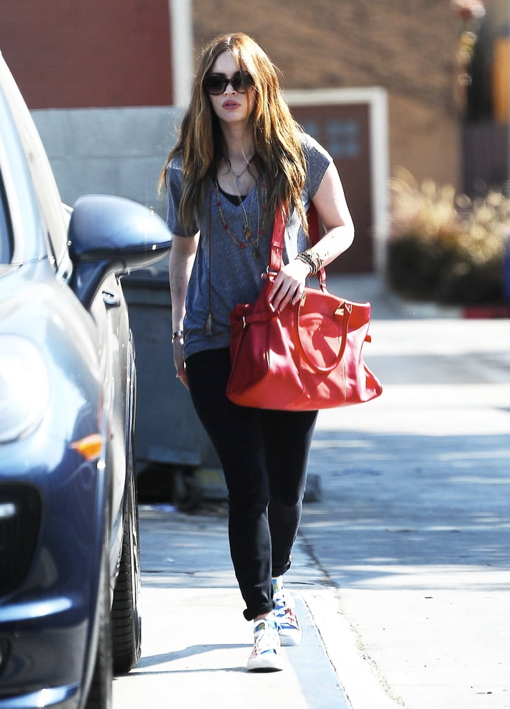 Megan Fox stepped out in LA on Friday. The actress gave birth to her second son just five weeks ago.