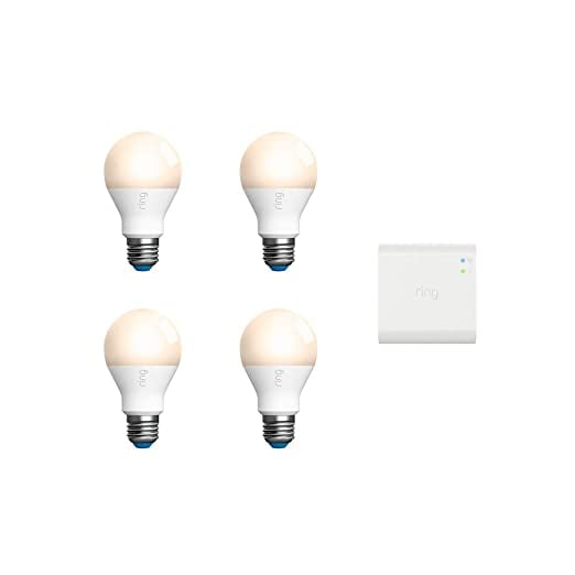 Ring A19 Smart LED Bulb (Starter Kit: 4-pack)