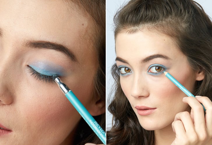 Step 1: Go bold with blue eyeliner