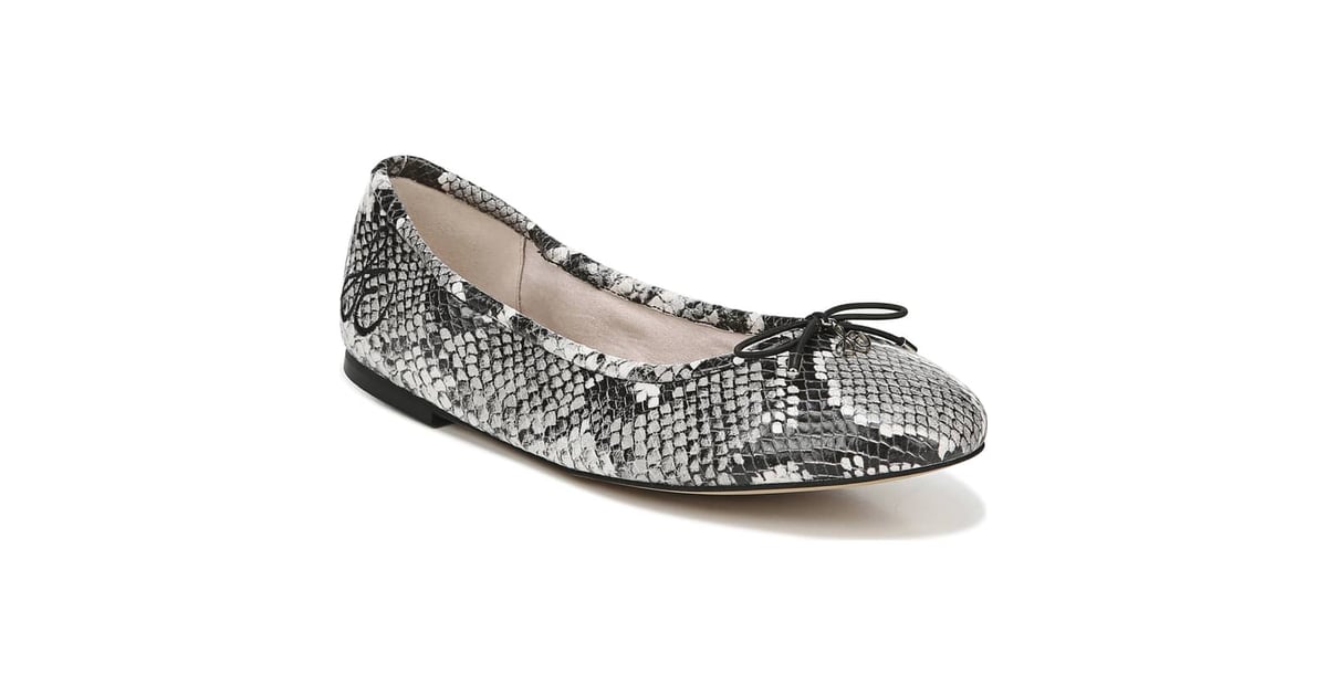 sam edelman flats snakeskin