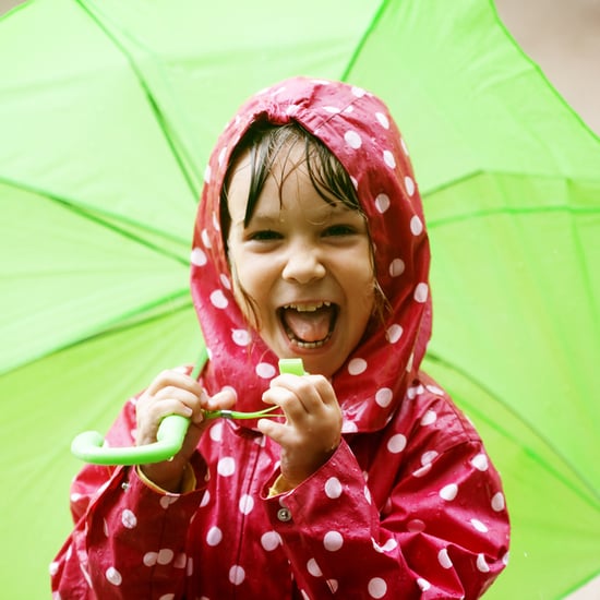 Toddler's Reaction to Rain