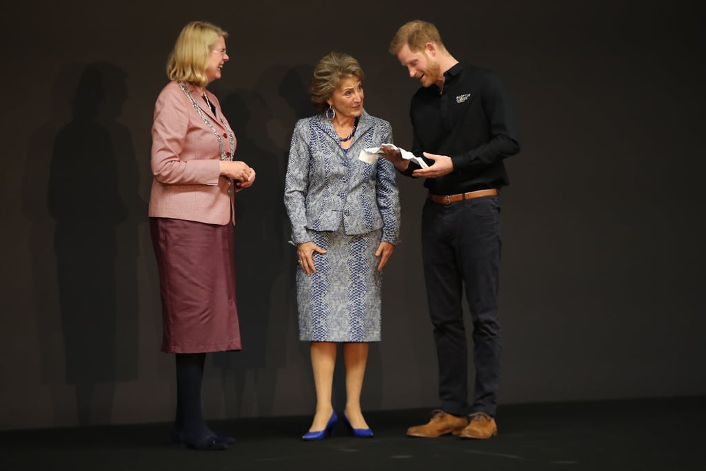 Prince Harry Reacts to Invictus Games Onesie For Baby Archie