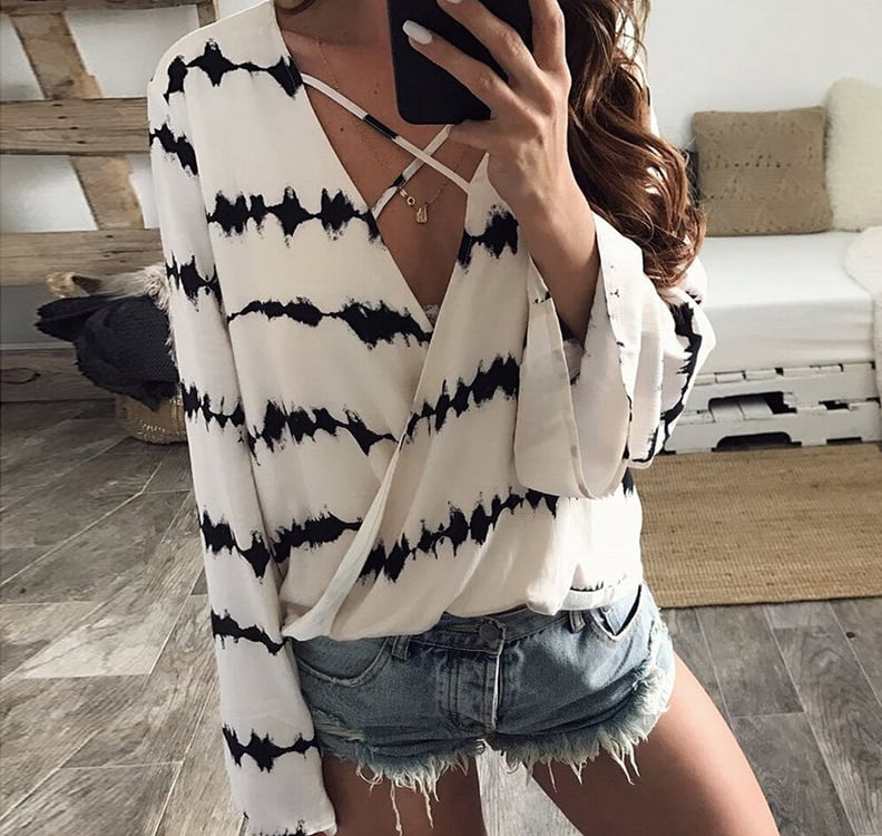 USGreatgorgeous Wrap Front Blouse