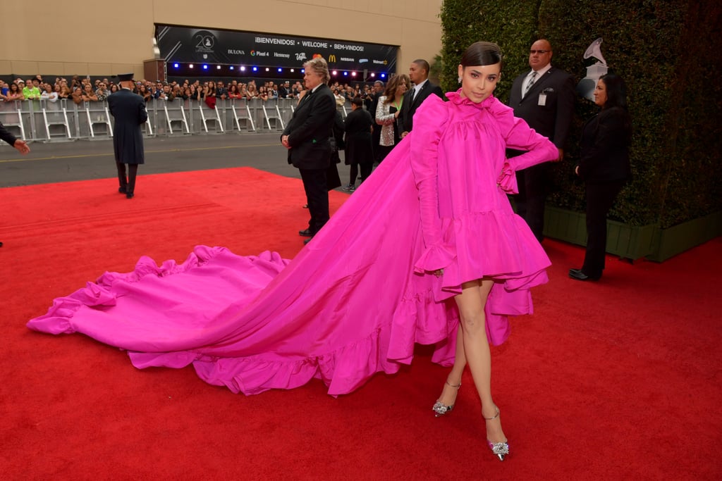 Sofia Carson Pink Giambattista Valli Dress at Latin Grammys