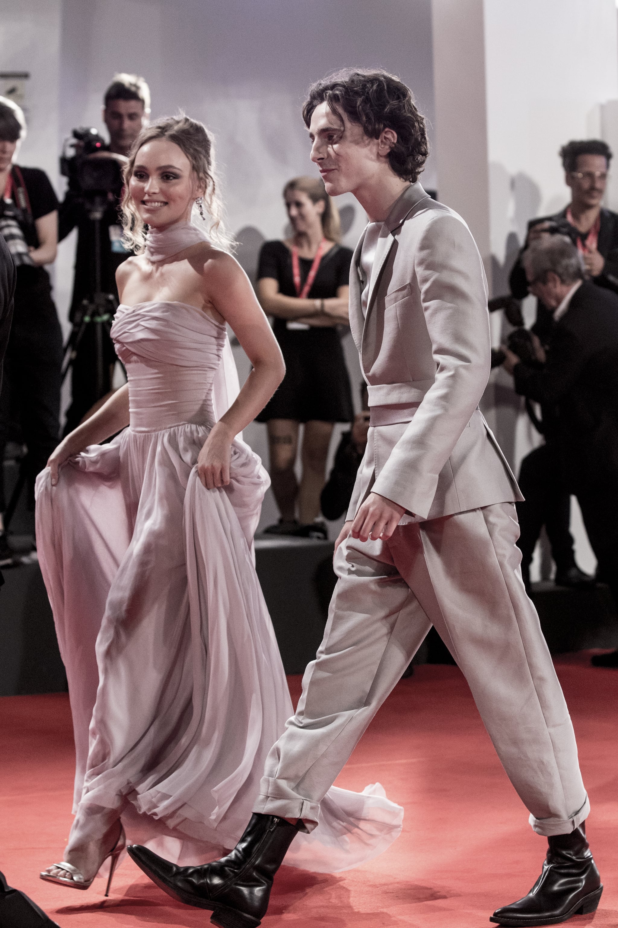 Timothee Chalamet Lily Rose Depp Venice Film Festival 2019 Popsugar Celebrity