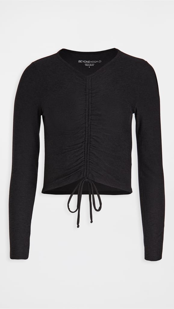 Beyond Yoga Scrunch It Up Cropped Pullover The Best Workout Clothes