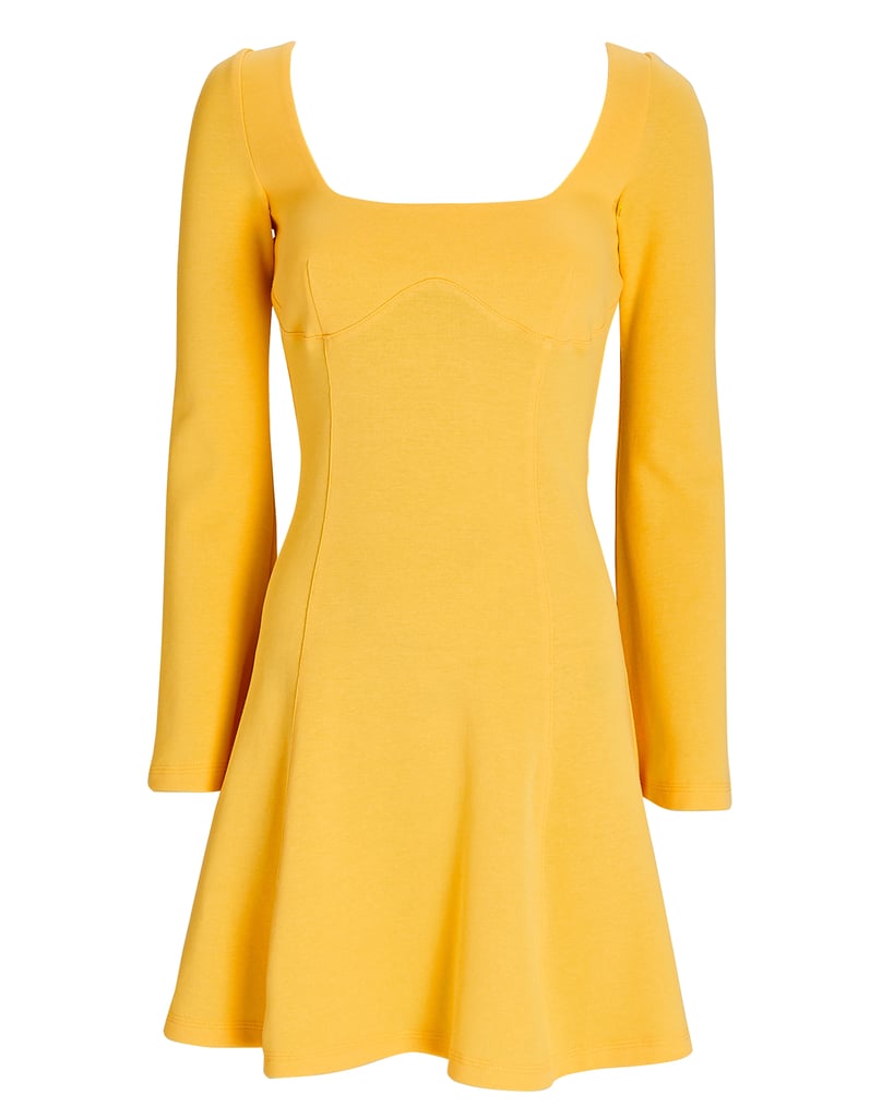 Victor Glemaud Flared Cotton-Blend Mini Dress