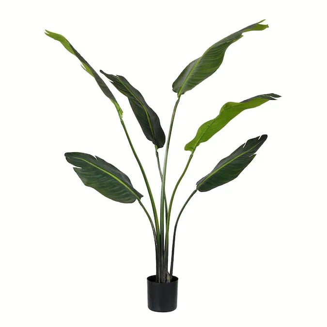 A Big Plant: Vickerman 48-in Green Indoor Artificial Palm Plant