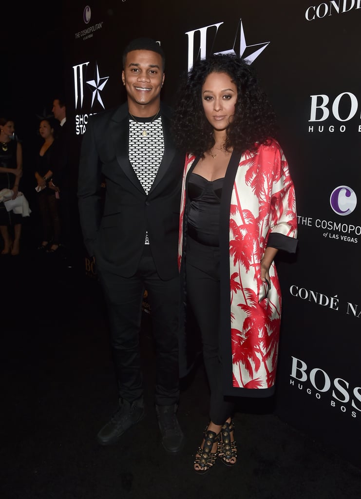 Cute couple Cory Hardrict and Tia Mowry attended W's Shooting Stars exhibit.