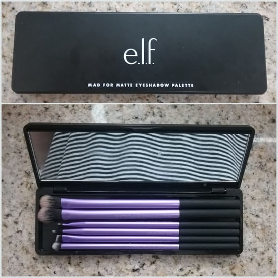 Hack for Makeup Brush Storage with Old ELF Palettes
