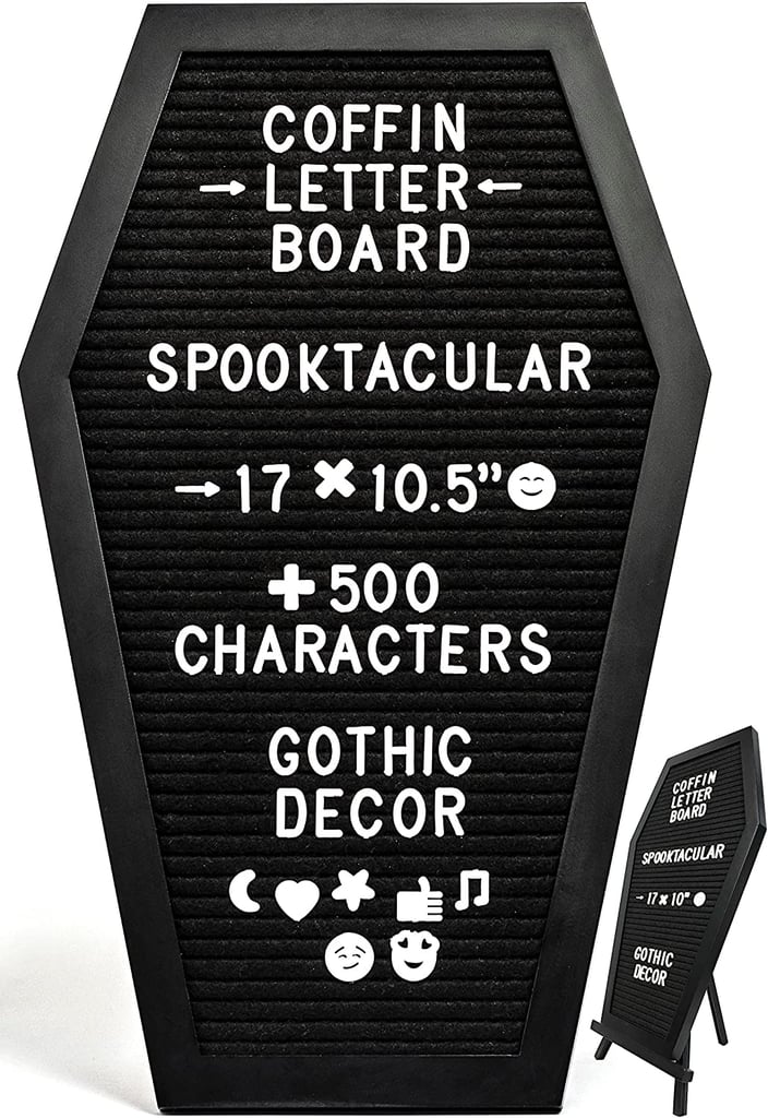 Nomnu Store Black Felt Coffin Letter Board