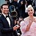Bradley Cooper Watching Lady Gaga Perform at the 2015 Oscars