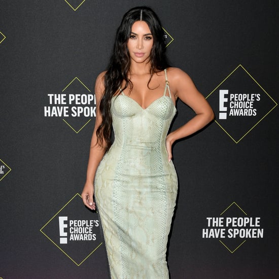 Kim Kardashian in Versace at the People's Choice Awards 2019