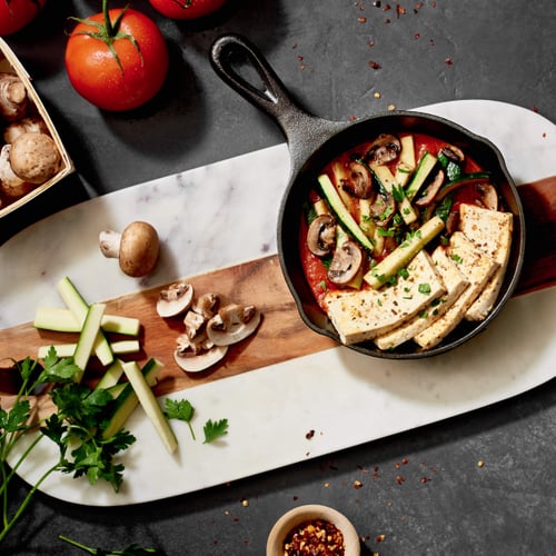 Marinara Tofu Bake With Zucchini and Mushrooms POPSUGAR Fitness