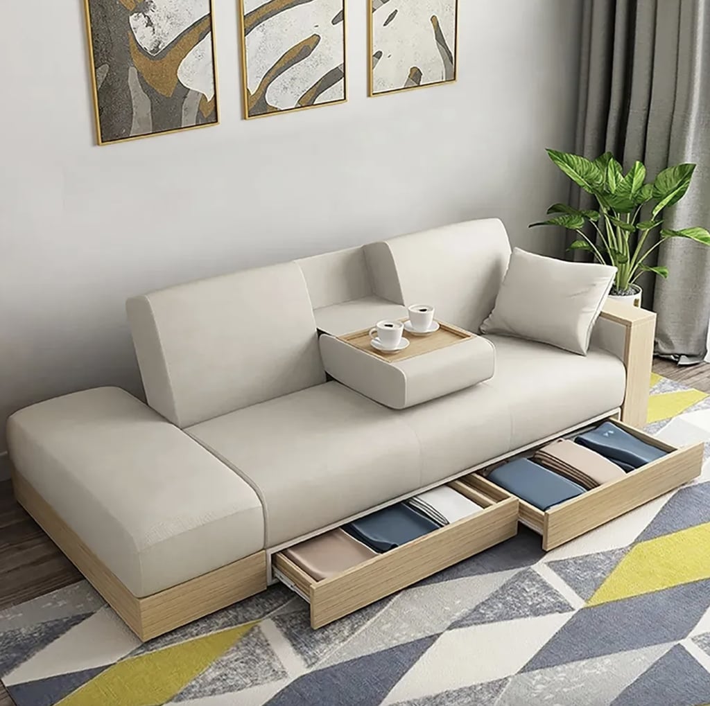 The Best Straight-Across Storage Sofa: Modern Full Sleeper Convertible Sofa