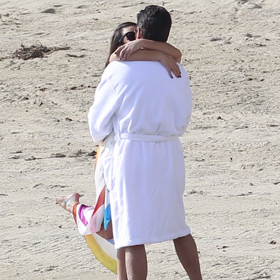 John Stamos and Lea Michele Kissing on Set December 2016