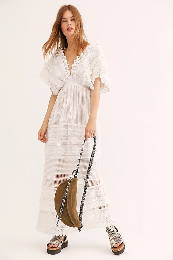 Place Nationale La Tournette Lace Maxi Dress