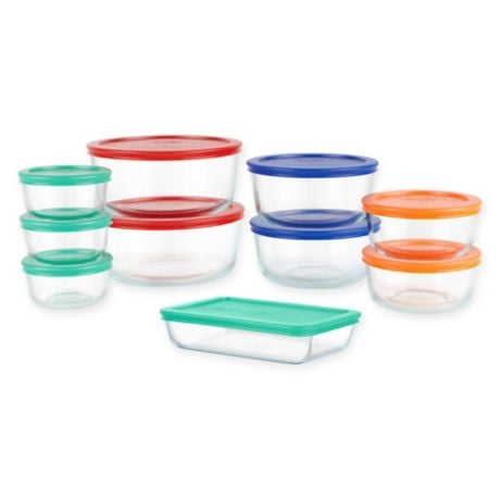 Pyrex Simply Store 20-Piece Glass Food Storage Set