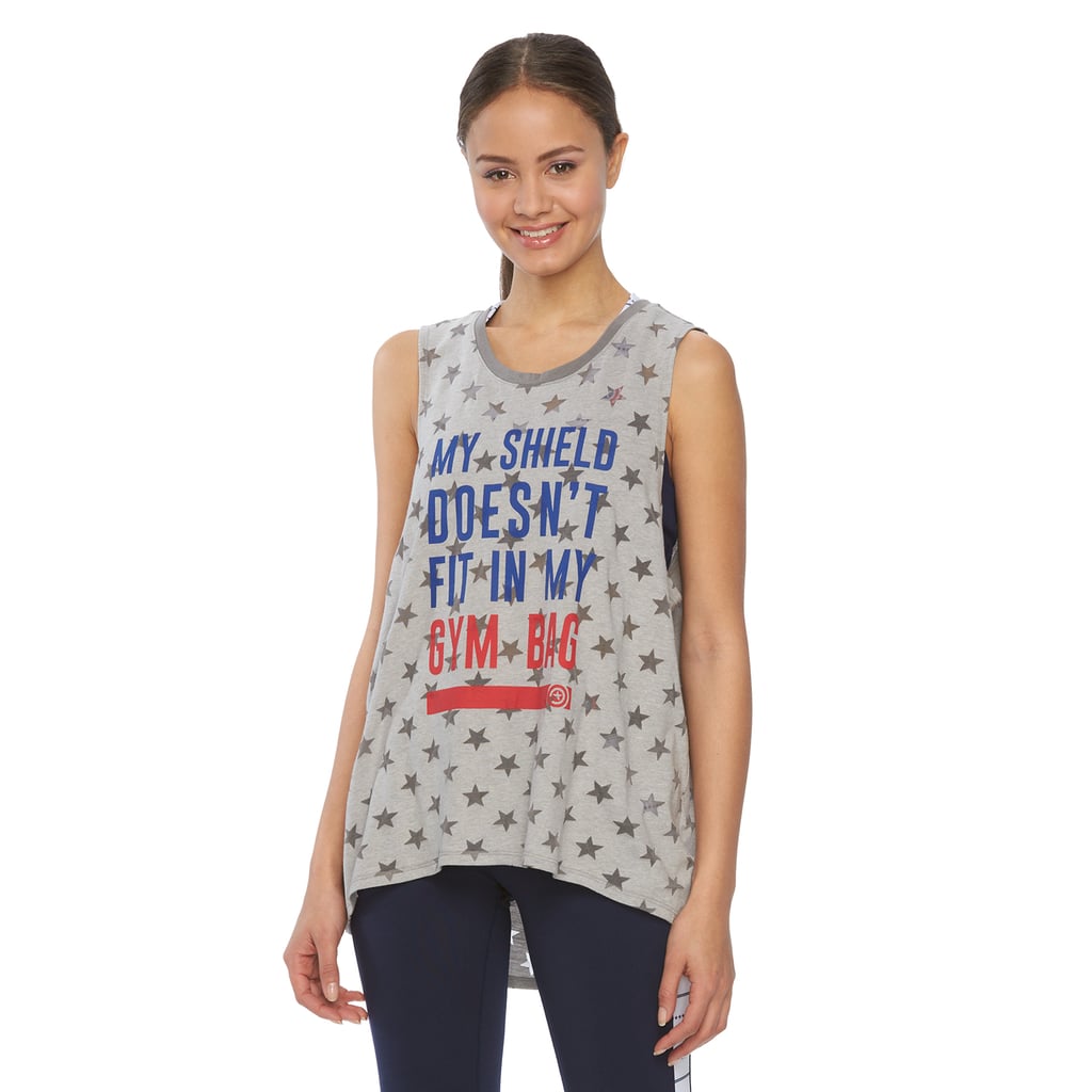 Juniors' Marvel Captain America Burnout Graphic Muscle Tee ($16, originally $24)