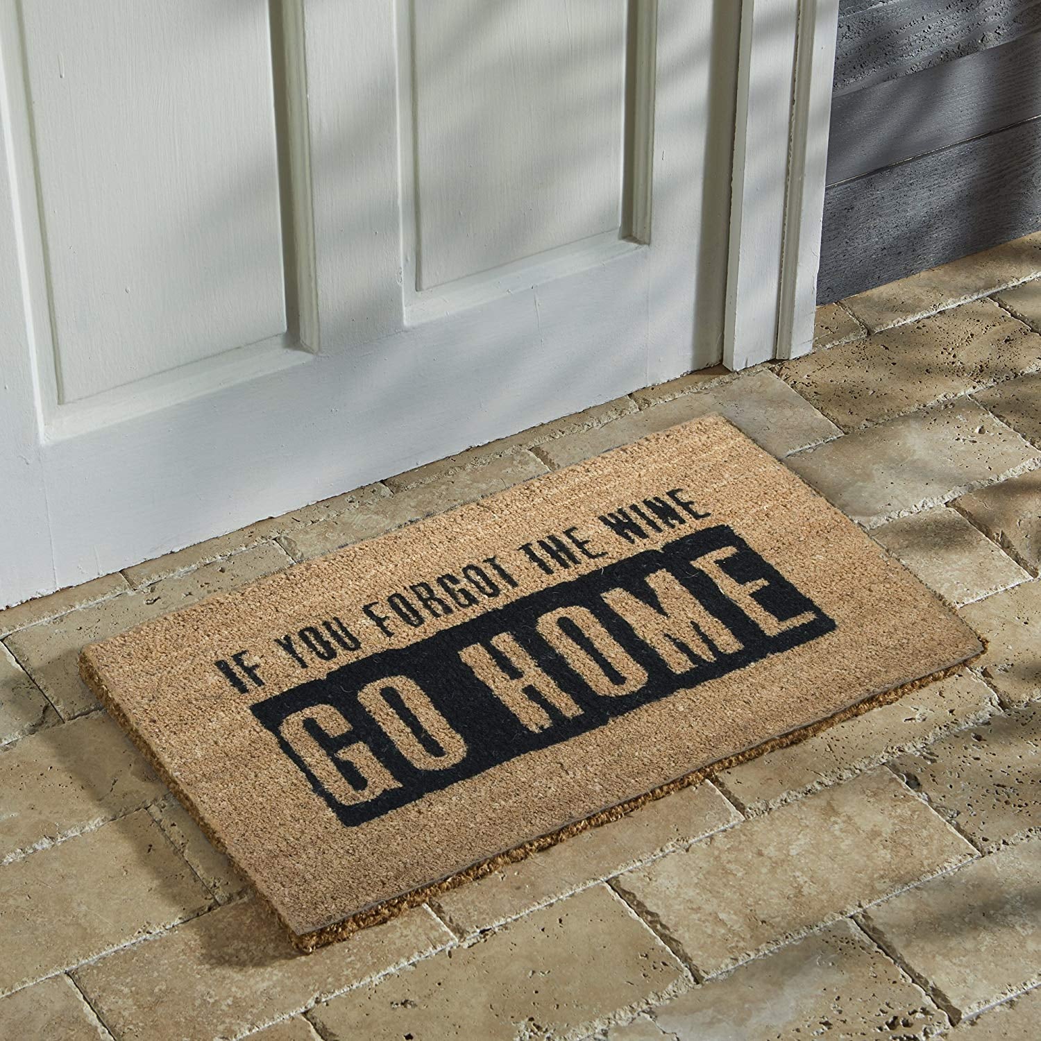 Come Back with a Warrant funny doormat