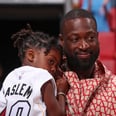 Dwyane Wade and 4-Year-Old Kaavia Cheer On Her Godfather at the Heat Game