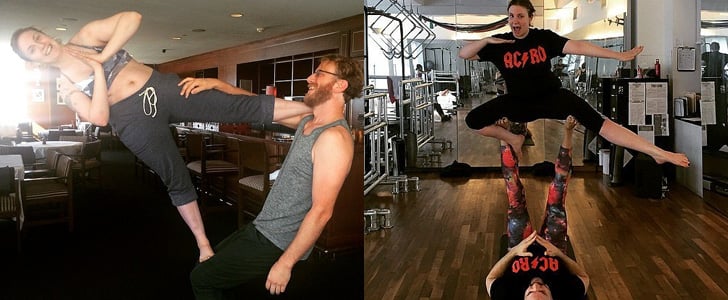 Lena Dunham Doing Yoga | Pictures