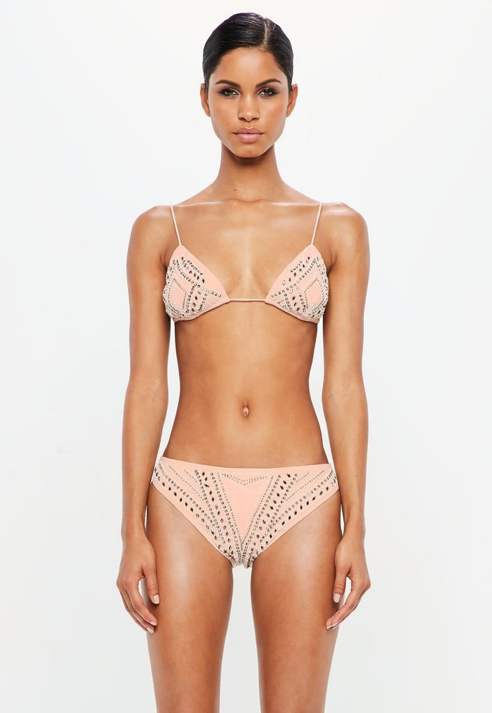 Peace + Love Nude Beaded Bikini