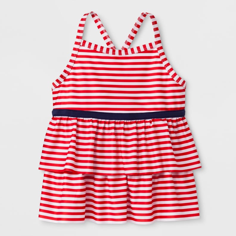 Stripe Tankini Swim Top