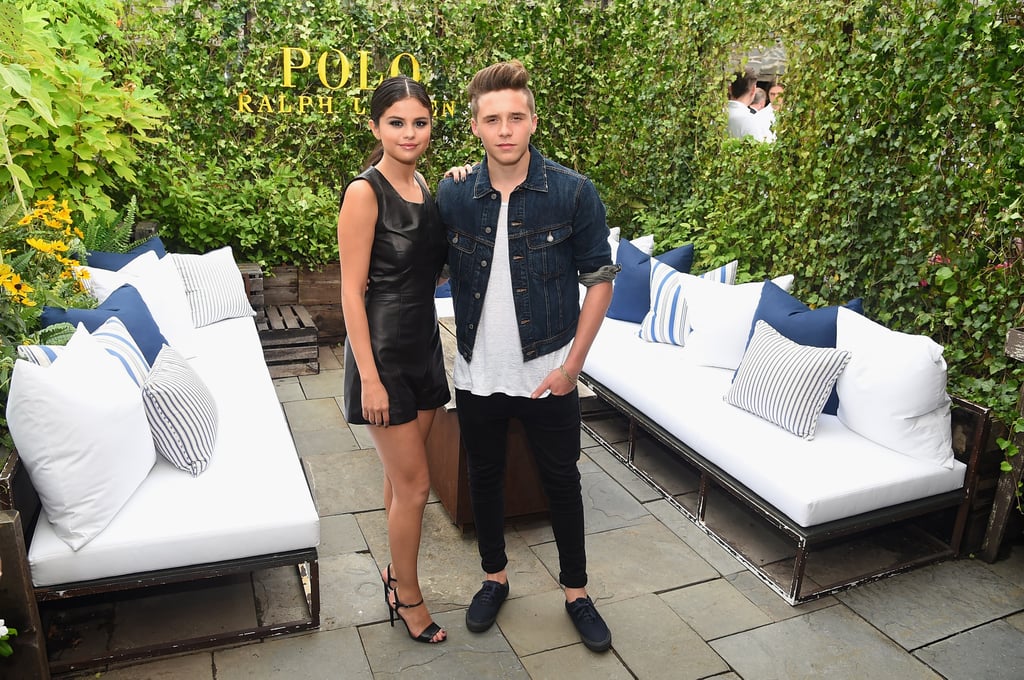 Selena Gomez and Brooklyn Beckham at NYFW 2015
