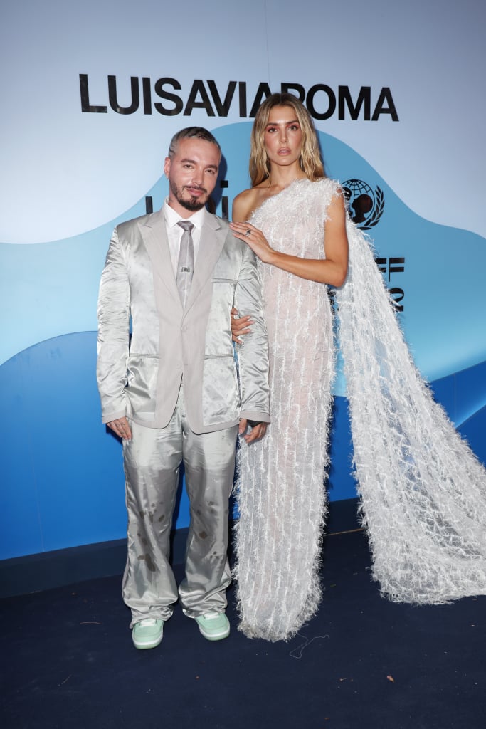 J Balvin and Valentina Ferrer at the LuisaViaRoma x UNICEF Event 2022