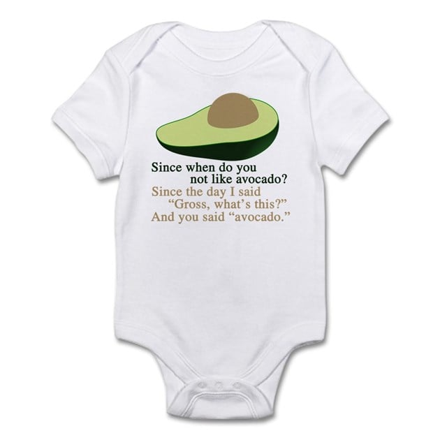 avocado onesie baby