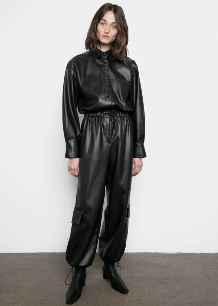 Frankie Shop Black Leather Cargo Pants | A Guide to Vegan Leather: How