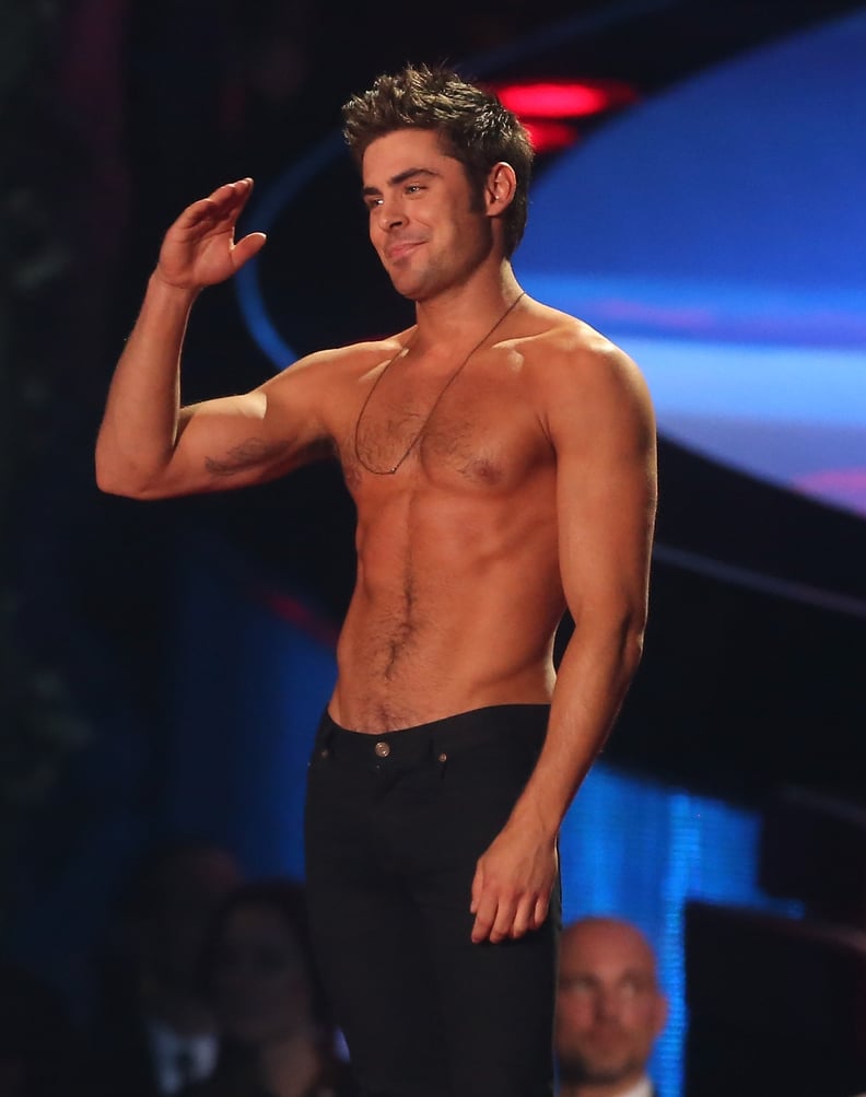 Best Performance by a Chest: Zac Efron at MTV Movie Awards