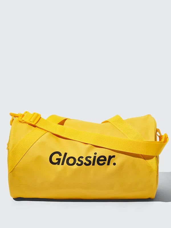 Glossier Sunshine Yellow Duffel Bag | Best Stylish Workout Gym Bags For ...