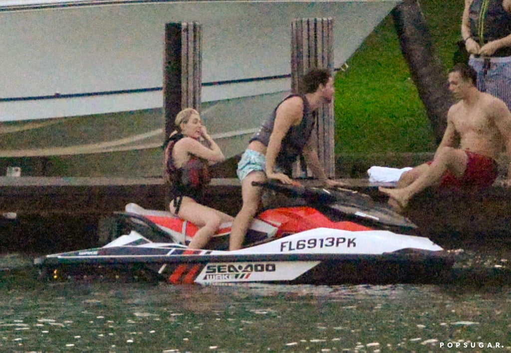 Miley Cyrus and Patrick Schwarzenegger Jet-Skiing Pictures