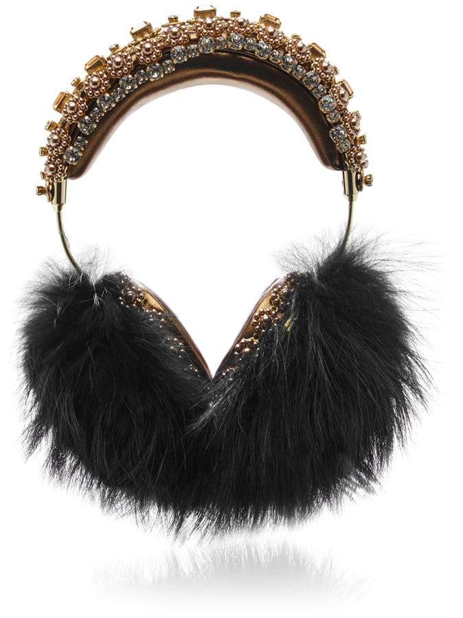 Dolce & Gabbana Fox Fur and Swarovski Crystal Embellished Headphones ($7,995)