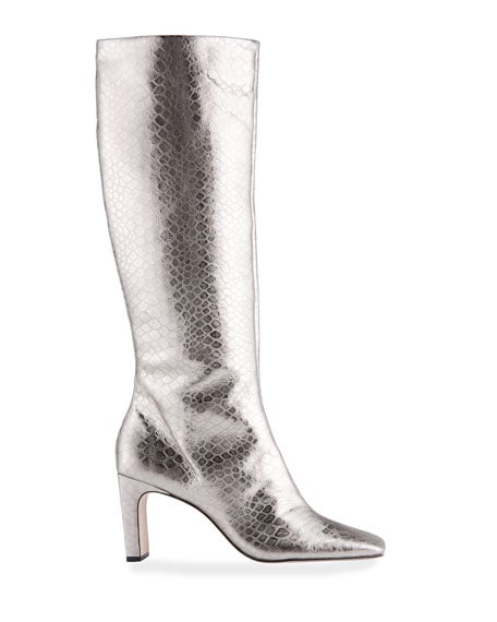 Schutz Diasy Metallic Mock-Croc Tall Boots