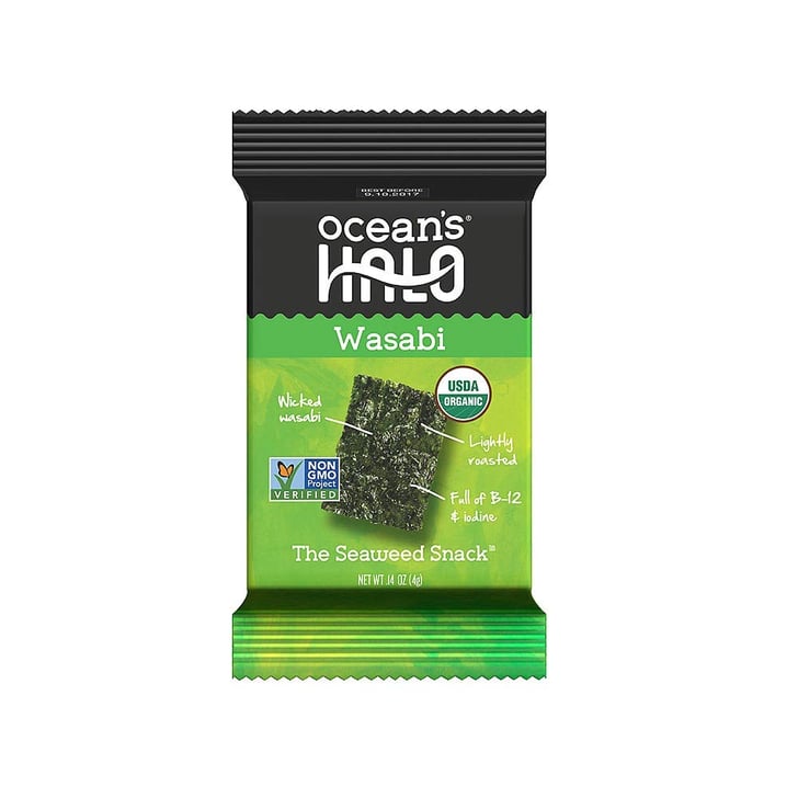 Ocean's Halo Wasabi Organic Seaweed Snack Best LowSugar Snacks on