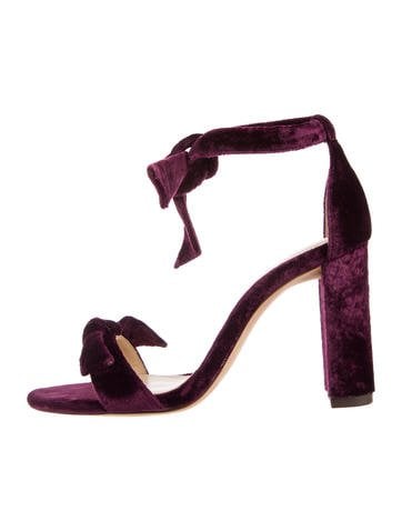 Alexandre Birman Clarita Velvet Sandals
