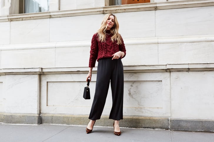 Jumpsuit with store sweater outfit