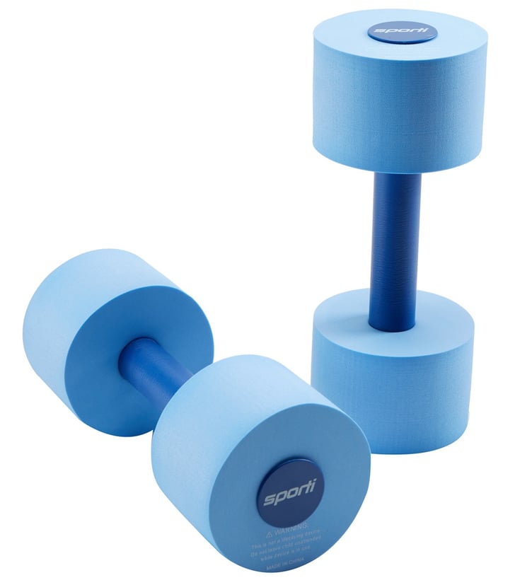 Sporti Aquatic Fitness Light Dumbbells Water Weights Swim Gear For