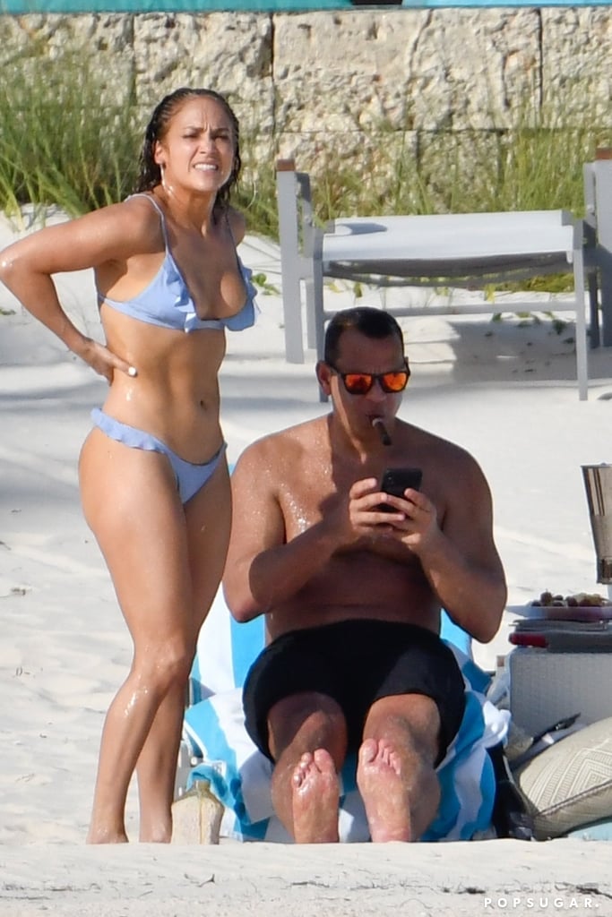 Jennifer Lopez and Alex Rodriguez in the Bahamas March 2019