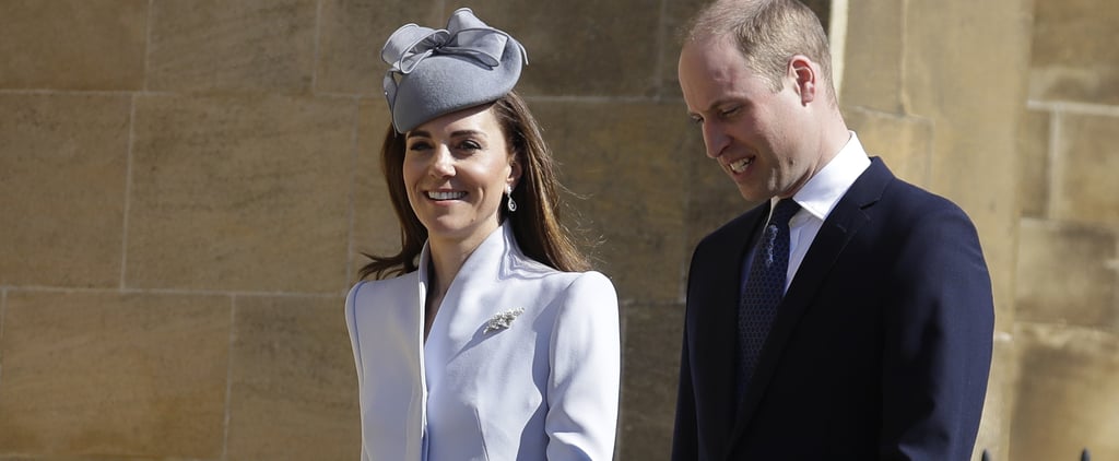 Kate Middleton Blue Coat on Easter 2019