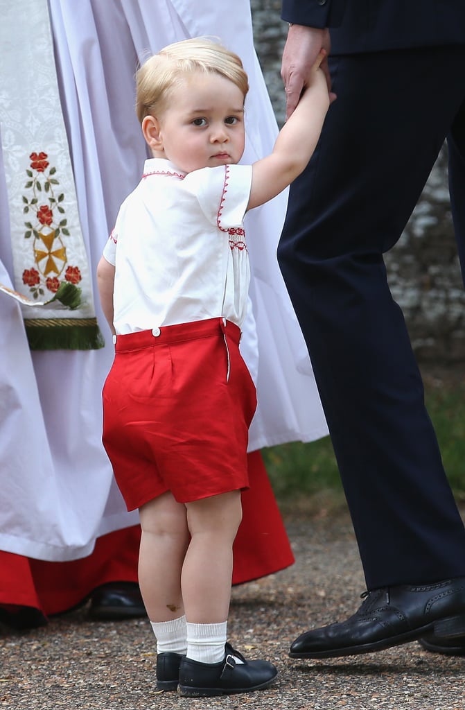 Prince George's Outfit at Princess Charlotte's Christening