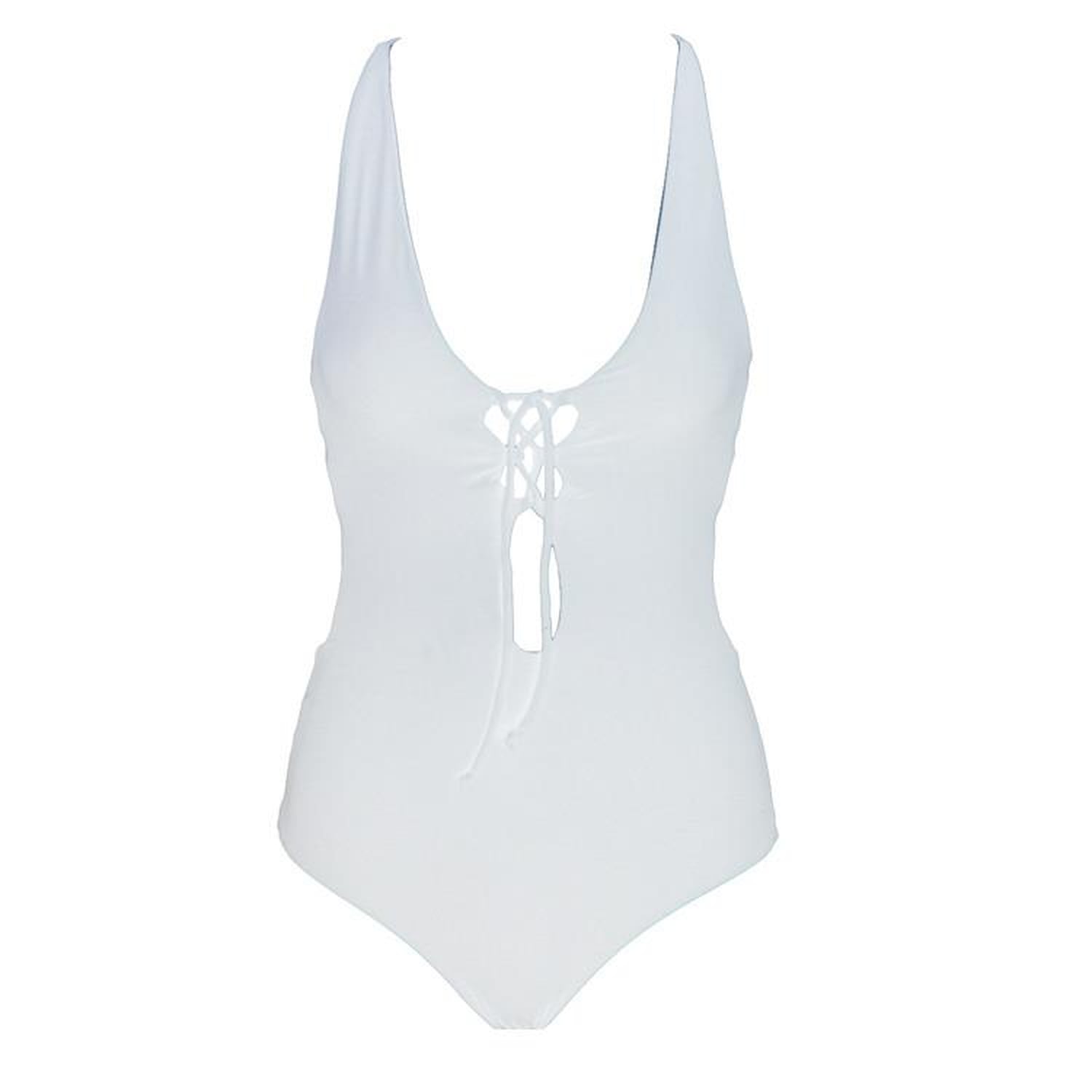 Chrissy Teigen's White One-Piece Swimsuit January 2019 | POPSUGAR Fashion